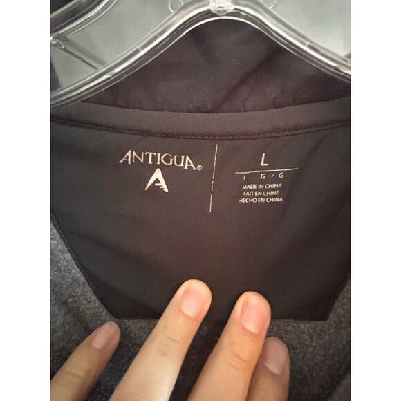 Antigua Purdue Boilermakers Gray 1/4 Zip Pullover Sweater Men’s Large - Picture 3 of 11